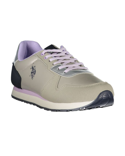 U.S. POLO ASSN. Silver Polyester Women Sneaker