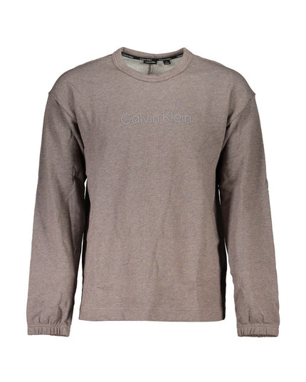 Calvin Klein Brown Cotton Men Sweater