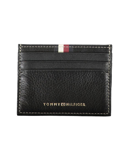 Tommy Hilfiger Black Leather Men Wallet