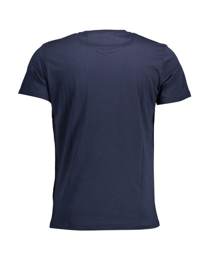 La Martina Chic Crew Neck Cotton Tee in Blue