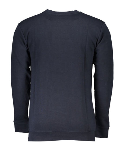 Cavalli Class Blue Cotton Men Sweater