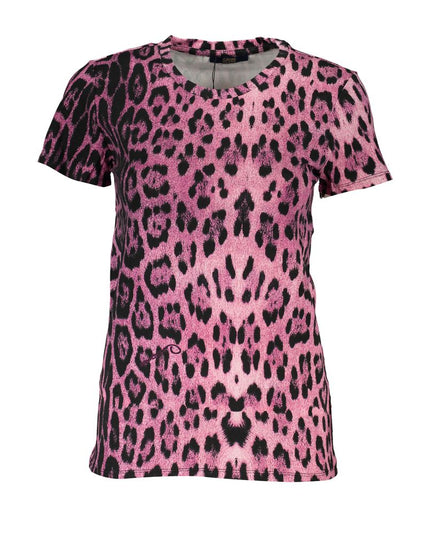 Cavalli Class Pink Cotton Women T-Shirt