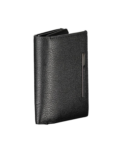 Calvin Klein Sleek Black Leather Wallet with Coin Purse