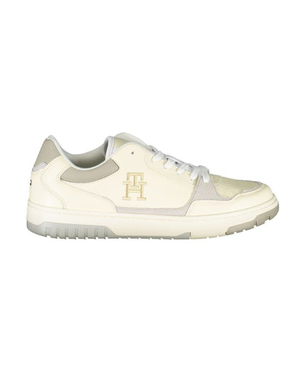 Tommy Hilfiger Beige Sports Sneakers with Unique Embroidery