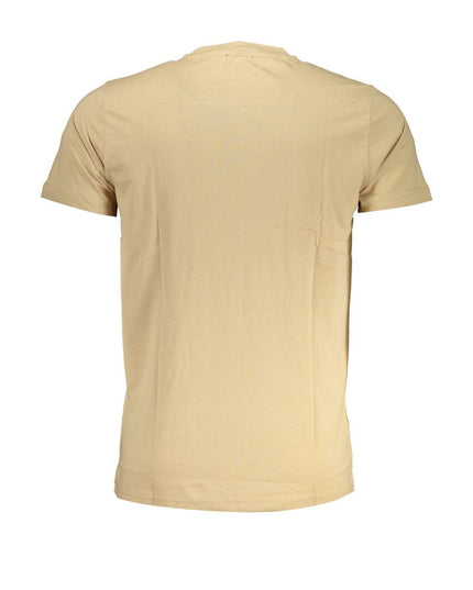 Cavalli Class Beige Cotton T-Shirt