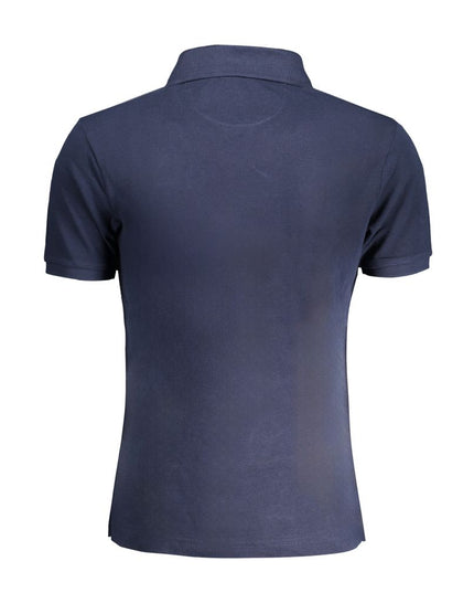 La Martina Blue Cotton Polo Shirt