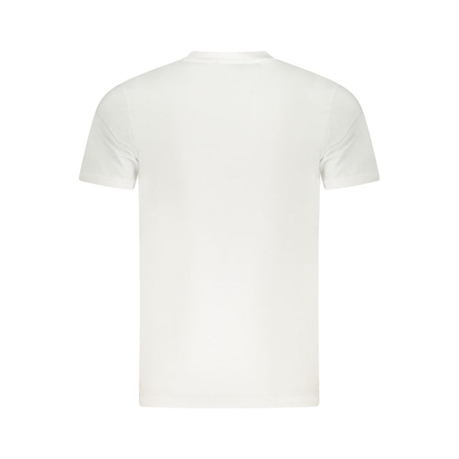 Cavalli Class White Cotton Men T-Shirt