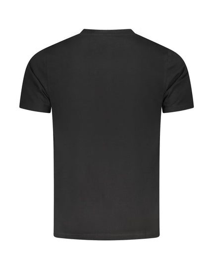 Cavalli Class Black Cotton Men T-Shirt
