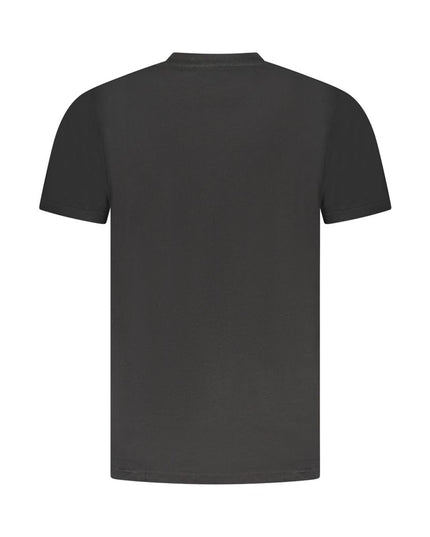Cavalli Class Black Cotton Men T-Shirt