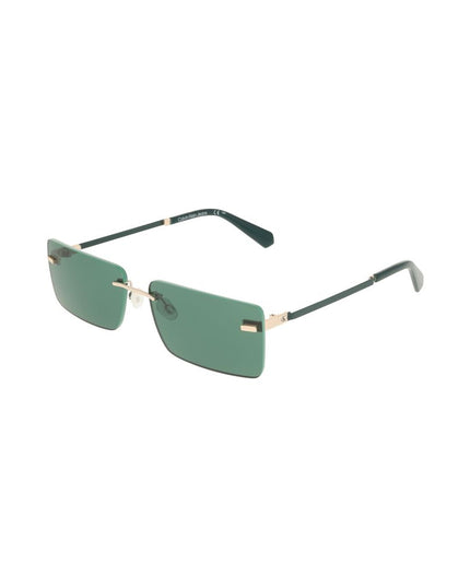Calvin Klein Green Metal Women Sunglass