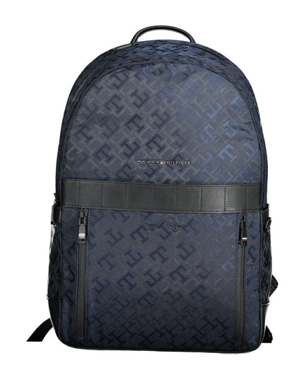 Tommy Hilfiger Blue Polyester Men Backpack