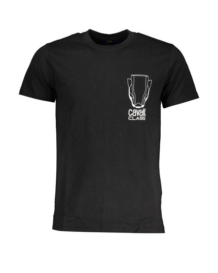 Cavalli Class Black Cotton T-Shirt