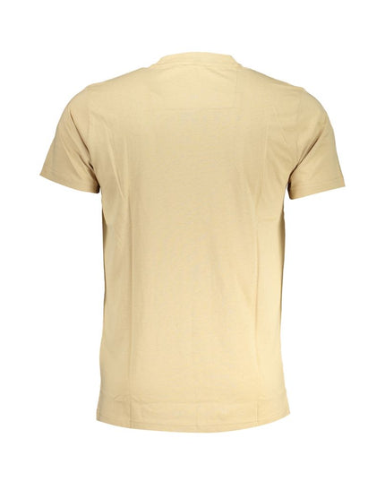 Cavalli Class Beige Cotton T-Shirt