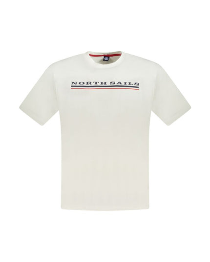 North Sails White Cotton Men T-Shirt
