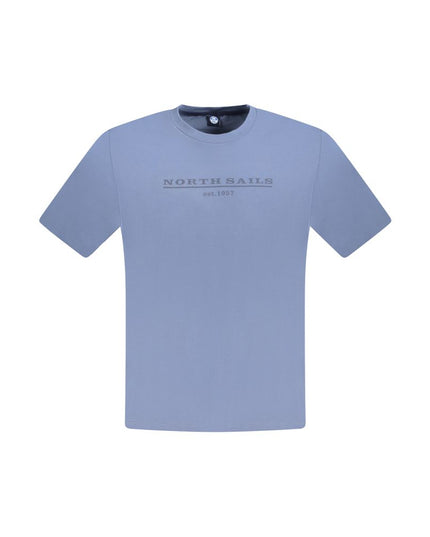 North Sails Blue Cotton Men T-Shirt