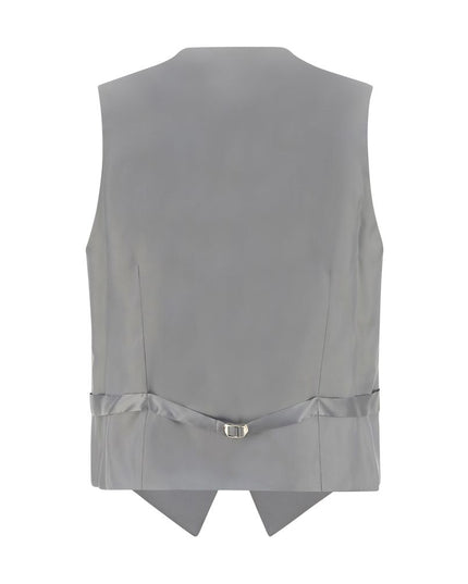 Gi Capri Gray Polyester Waistcoat