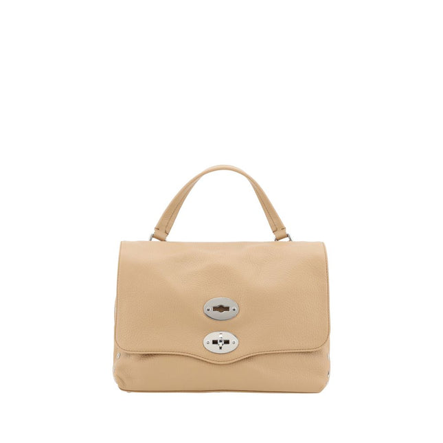 Zanellato Beige Calf Leather Bos Taurus Shoulder Bag