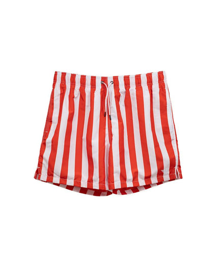 Emporio Armani Red Polyester Swim Shorts