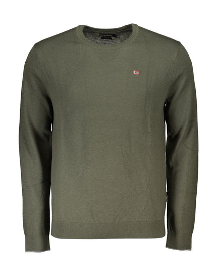 Napapijri Green Fabric Men Sweater