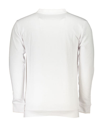 Cavalli Class White Cotton Men Sweater