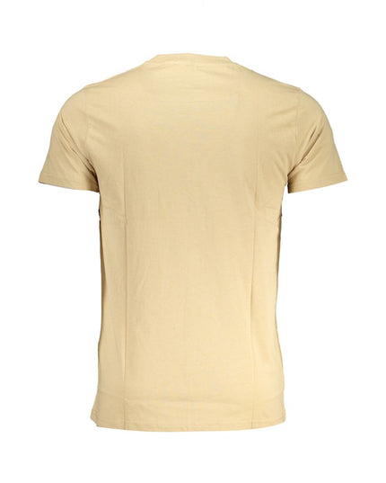 Cavalli Class Beige Cotton T-Shirt
