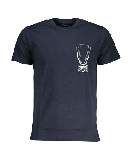 Cavalli Class Blue Cotton T-Shirt