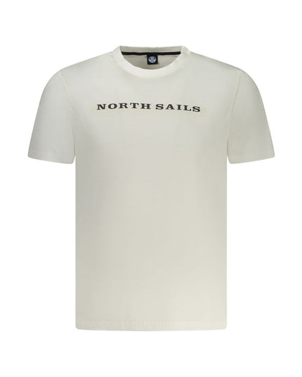 North Sails White Cotton Men T-Shirt