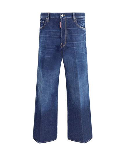 Dsquared² Blue Cotton Relaxed Fit Jeans
