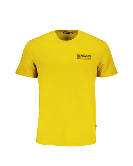 Napapijri Yellow Cotton T-Shirt