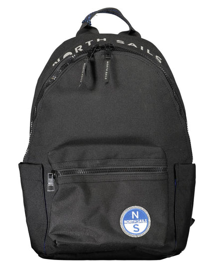 North Sails Black Polyester Men Backpack