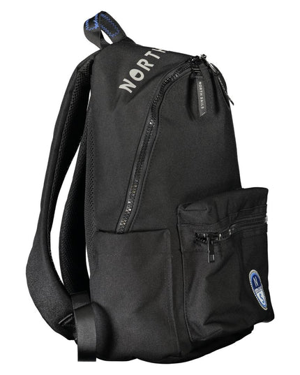 North Sails Black Polyester Men Backpack
