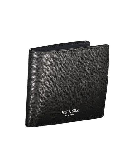 Tommy Hilfiger Black Leather Men Wallet
