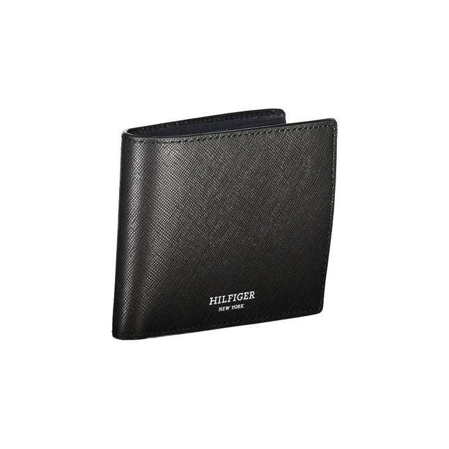 Tommy Hilfiger Black Leather Men Wallet