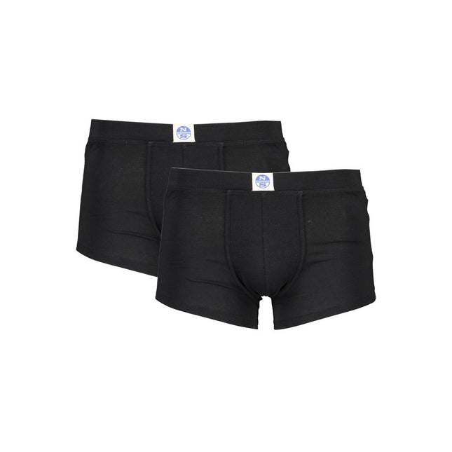 North Sails Black Cotton Men Boxer Pack