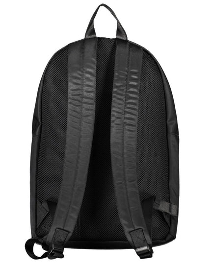 Tommy Hilfiger Black Polyester Men Backpack