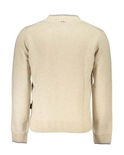 Napapijri Beige Fabric Men Sweater