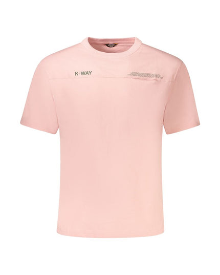 K-WAY Pink Cotton Men T-Shirt