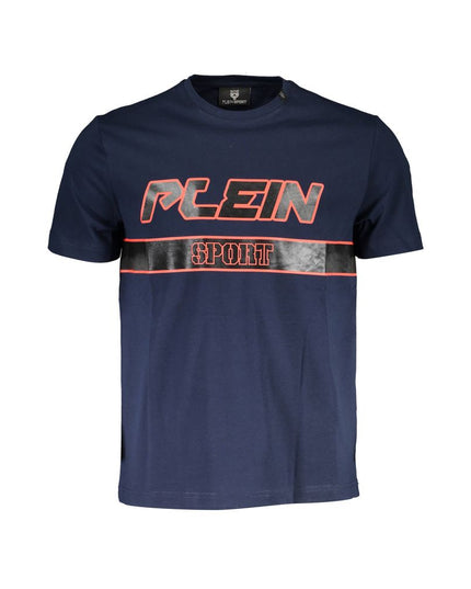 Plein Sport Blue Cotton Men T-Shirt