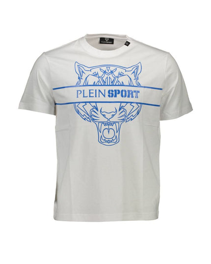 Plein Sport White Cotton Men T-Shirt
