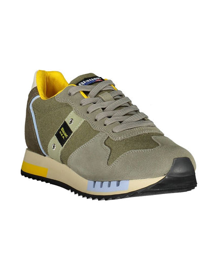 Blauer Green Leather Men Sneaker