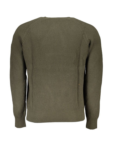 North Sails Green Cotton Men Sweater