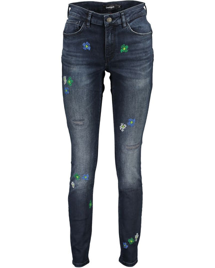 Desigual Blue Cotton Women Jeans
