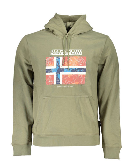 Napapijri Green Cotton Men Sweater