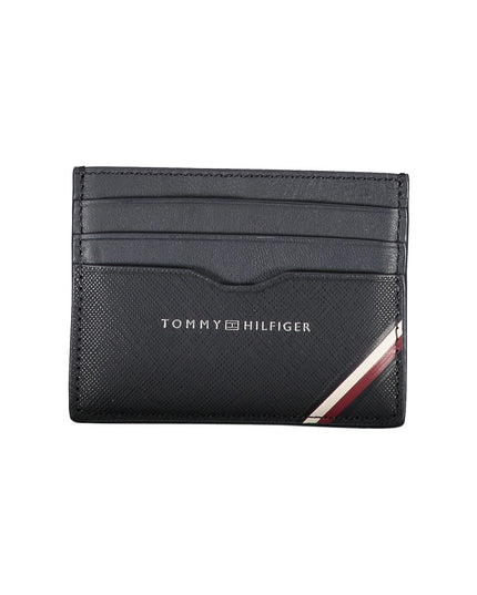 Tommy Hilfiger Blue Leather Men Wallet