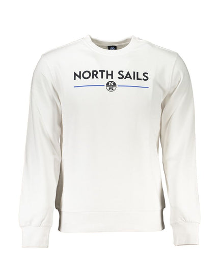 North Sails White Cotton Men Sweater