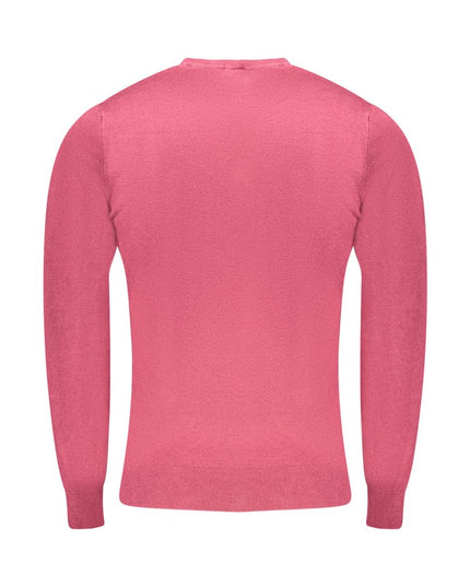 Cavalli Class Red Viscose Men Sweater