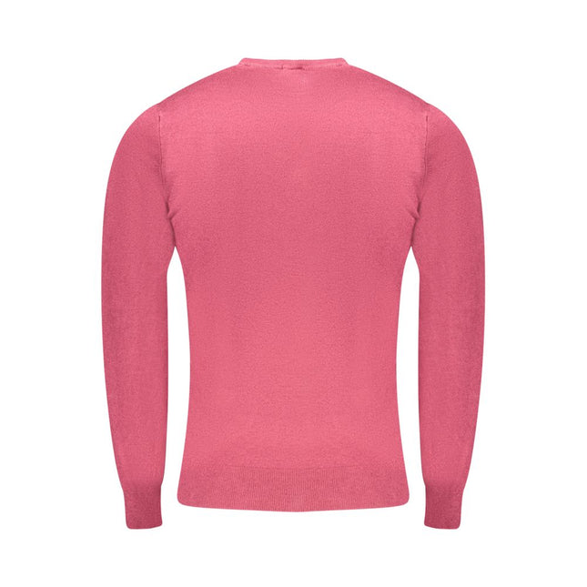 Cavalli Class Red Viscose Men Sweater