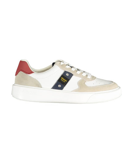 Blauer White Polyethylene Men Sneaker