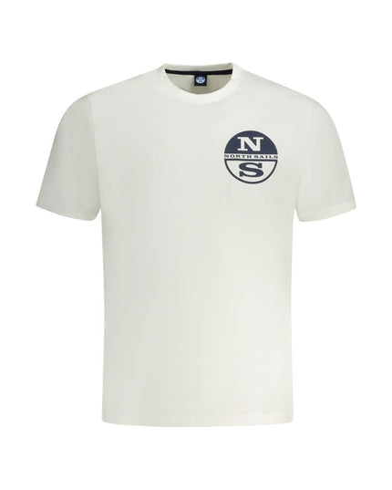 North Sails White Cotton Men T-Shirt
