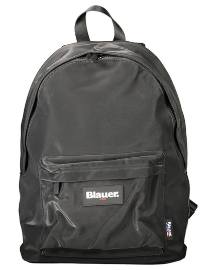 Blauer Black Polyester Men Backpack